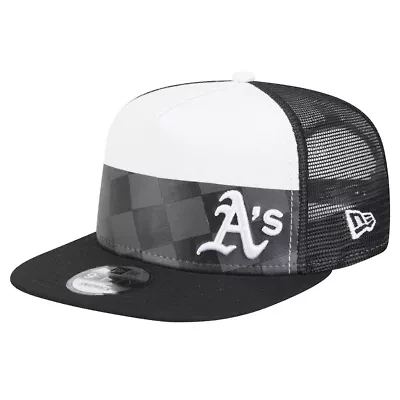 Cooperstown Teams Oakland Athletics Checkmate Trucker 9FIFTY Snapback Hat