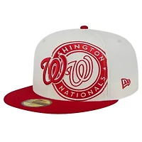 MLB Cream/Red Washington Nationals Lonestar 59FIFTY Fitted Hat