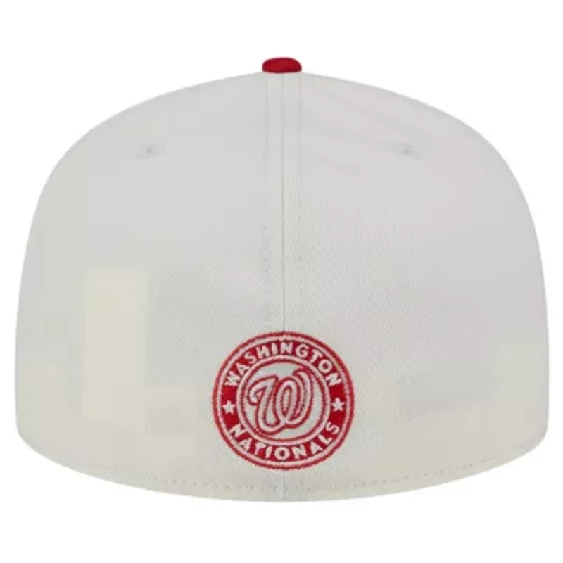 MLB Cream/Red Washington Nationals Lonestar 59FIFTY Fitted Hat