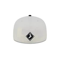 Chicago White Sox MLB Cream/Black Lonestar 59FIFTY Fitted Hat