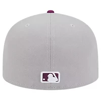 Boston Red Sox MLB Gray/Purple Two-Tone Color Pack 59FIFTY Fitted Hat