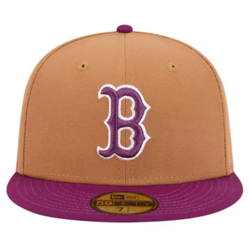 Boston Red Sox MLB Brown/Purple Two-Tone Color Pack 59FIFTY Fitted Hat