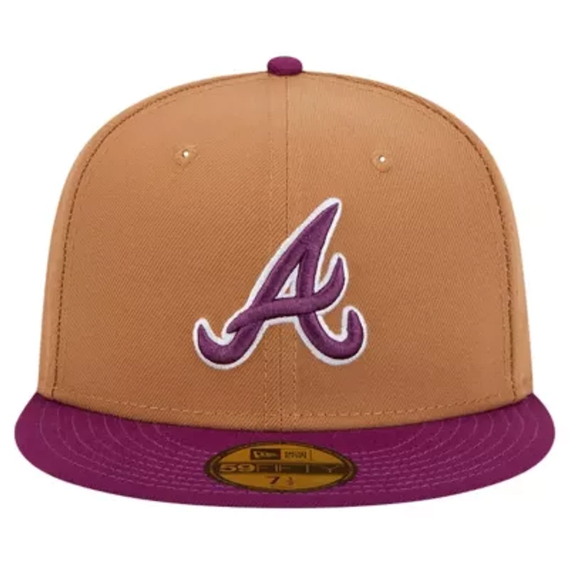MLB Brown/Purple Atlanta Braves Two-Tone Color Pack 59FIFTY Fitted Hat