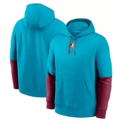NCAA Nike Florida State Seminoles 2024 Sideline Club Fleece Pullover Hoodie