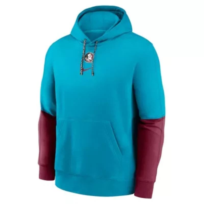 NCAA Nike Florida State Seminoles 2024 Sideline Club Fleece Pullover Hoodie