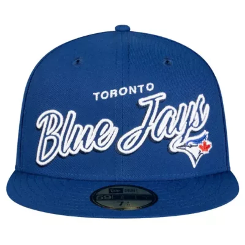 Toronto Blue Jays MLB Script Sided 59FIFTY Fitted Hat