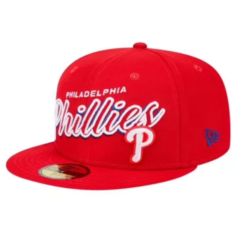 MLB Philadelphia Phillies Script Sided 59FIFTY Fitted Hat