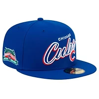 MLB Chicago Cubs Script Sided 59FIFTY Fitted Hat