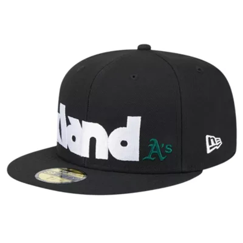 Cooperstown Teams Oakland Athletics Checkered Undervisor 59FIFTY Fitted Hat