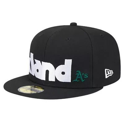 Cooperstown Teams Oakland Athletics Checkered Undervisor 59FIFTY Fitted Hat
