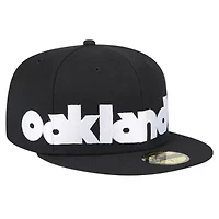 Cooperstown Teams Oakland Athletics Checkered Undervisor 59FIFTY Fitted Hat