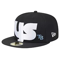MLB Tampa Bay Rays Checkered Undervisor 59FIFTY Fitted Hat