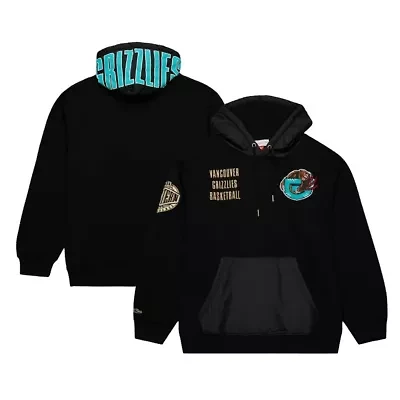 Hardwood Classic Teams Vancouver Grizzlies Classics Team OG 2.0 Vintage Logo Fleece Pullover Hoodie