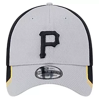 MLB Gray/Black Pittsburgh Pirates Visor Trim 39THIRTY Flex Hat
