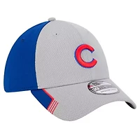 MLB Gray/Royal Chicago Cubs Visor Trim 39THIRTY Flex Hat