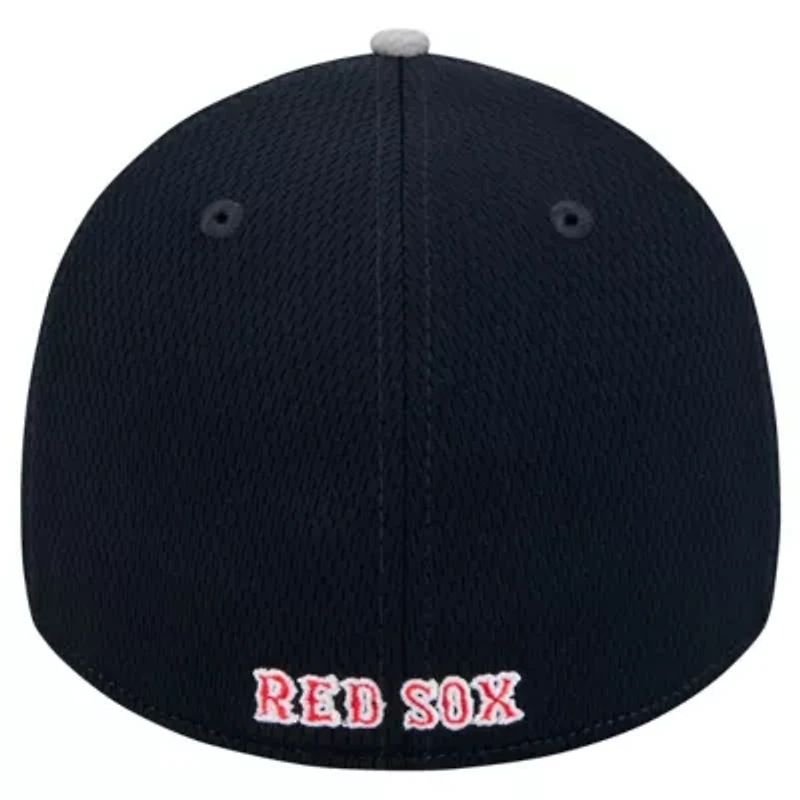 Boston Red Sox MLB Gray/Black Visor Trim 39THIRTY Flex Hat