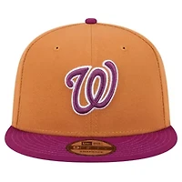 MLB Brown/Purple Washington Nationals Color Pack Two-Tone 9FIFTY Snapback Hat