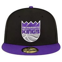 NBA Black/Purple Sacramento Kings 2-Tone 59FIFTY Fitted Hat