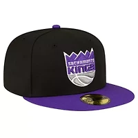 NBA Black/Purple Sacramento Kings 2-Tone 59FIFTY Fitted Hat
