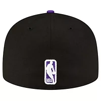 NBA Black/Purple Sacramento Kings 2-Tone 59FIFTY Fitted Hat