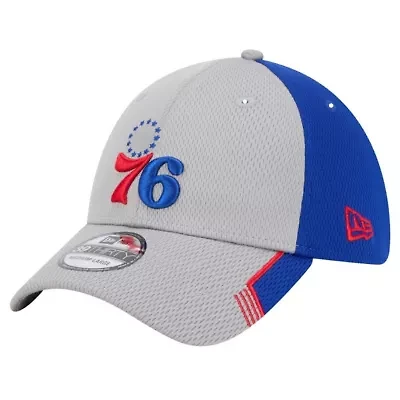 NBA Gray/Royal Philadelphia 76ers Active Trim 39THIRTY Flex Hat