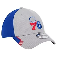 NBA Gray/Royal Philadelphia 76ers Active Trim 39THIRTY Flex Hat