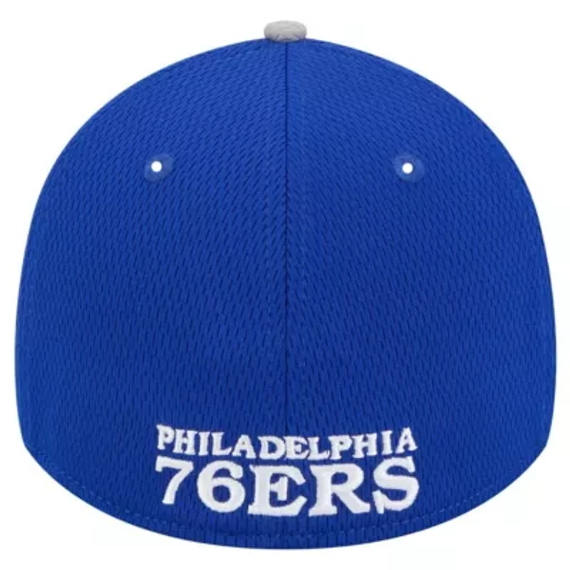 NBA Gray/Royal Philadelphia 76ers Active Trim 39THIRTY Flex Hat