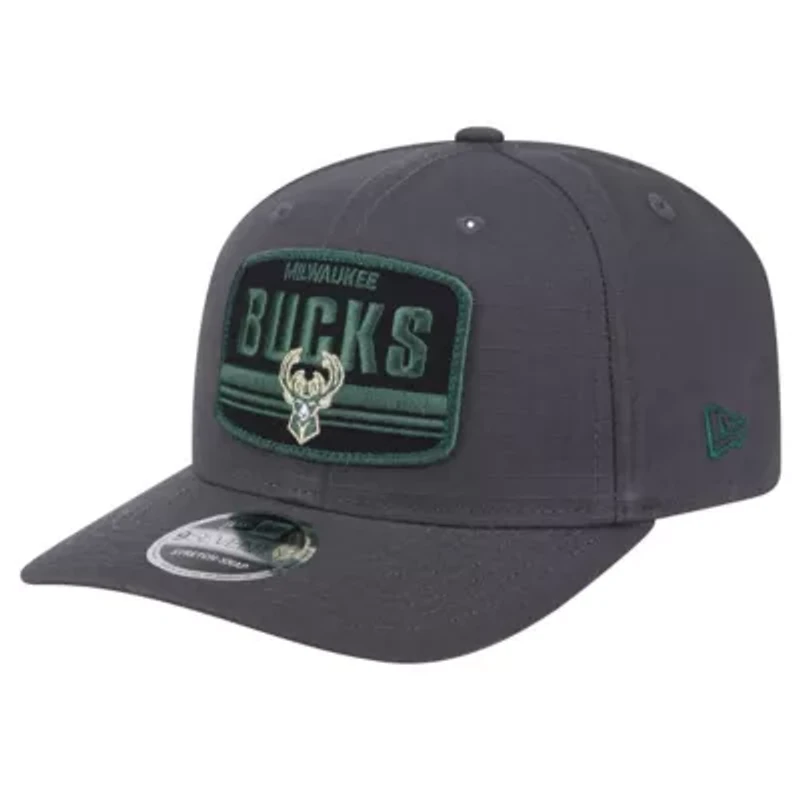NBA Milwaukee Bucks Team Elevated Patch 9SEVENTY Adjustable Hat