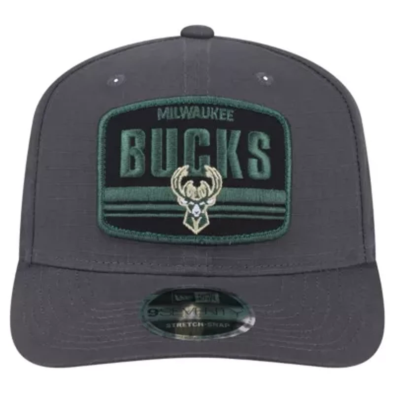 NBA Milwaukee Bucks Team Elevated Patch 9SEVENTY Adjustable Hat