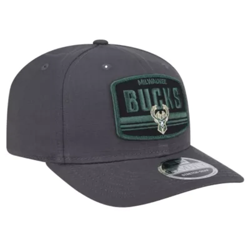 NBA Milwaukee Bucks Team Elevated Patch 9SEVENTY Adjustable Hat