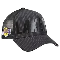 NBA Los Angeles Lakers Midnight Ink Tonal A-Frame Trucker 9FORTY Adjustable Hat
