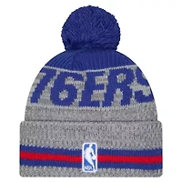NBA Philadelphia 76ers Sport Night Runner Cuffed Knit Hat with Pom