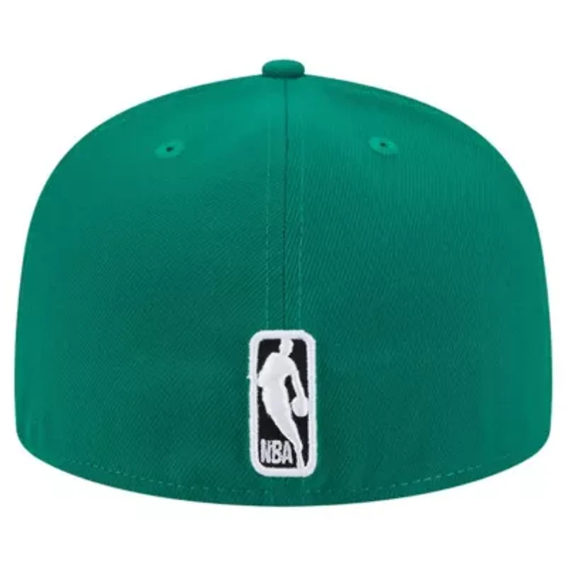NBA Kelly Boston Celtics Sport Night Script Sided 59FIFTY Fitted Hat