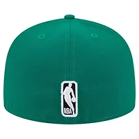 NBA Kelly Boston Celtics Sport Night Script Sided 59FIFTY Fitted Hat