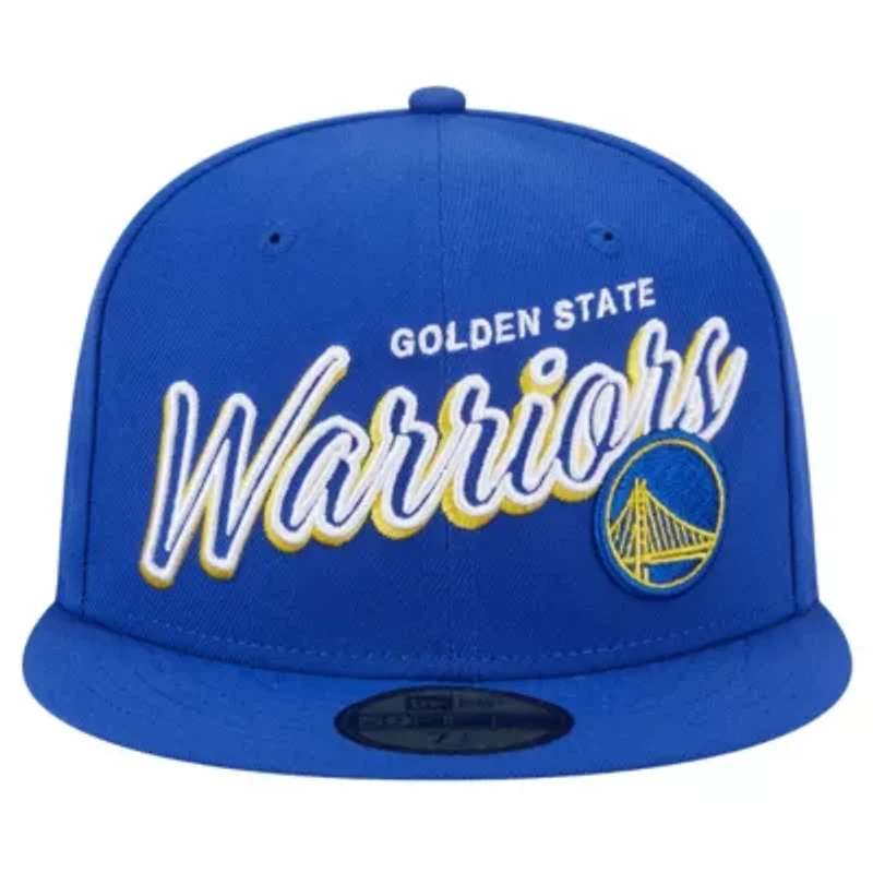 NBA Golden State Warriors Sport Night Script Sided 59FIFTY Fitted Hat