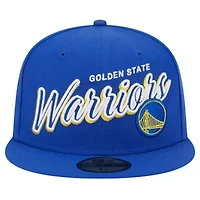 NBA Golden State Warriors Sport Night Script Sided 59FIFTY Fitted Hat