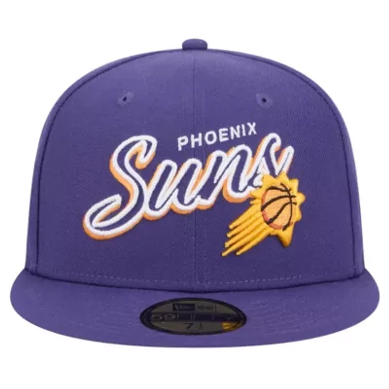 NBA Phoenix Suns Sport Night Script Sided 59FIFTY Fitted Hat