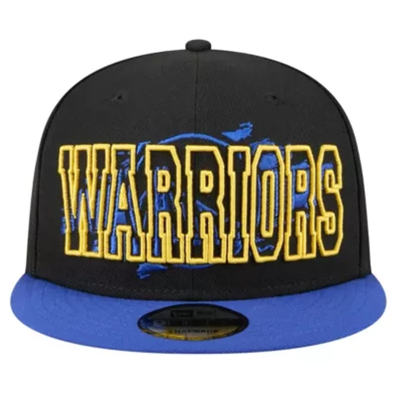 NBA Black/Royal Golden State Warriors Sport Night Splatter 2-Tone 9FIFTY Snapback Hat