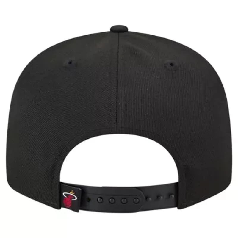 NBA Black/Red Miami Heat Sport Night Splatter 2-Tone 9FIFTY Snapback Hat