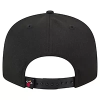 NBA Black/Red Miami Heat Sport Night Splatter 2-Tone 9FIFTY Snapback Hat