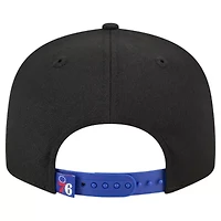 NBA Black/Royal Philadelphia 76ers Sport Night Splatter 2-Tone 9FIFTY Snapback Hat