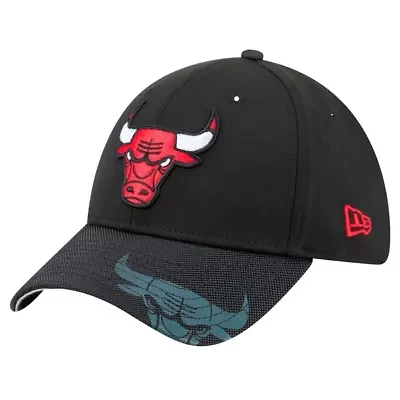 NBA Chicago Bulls Sport Night Visor Hit 39THIRTY Flex Hat