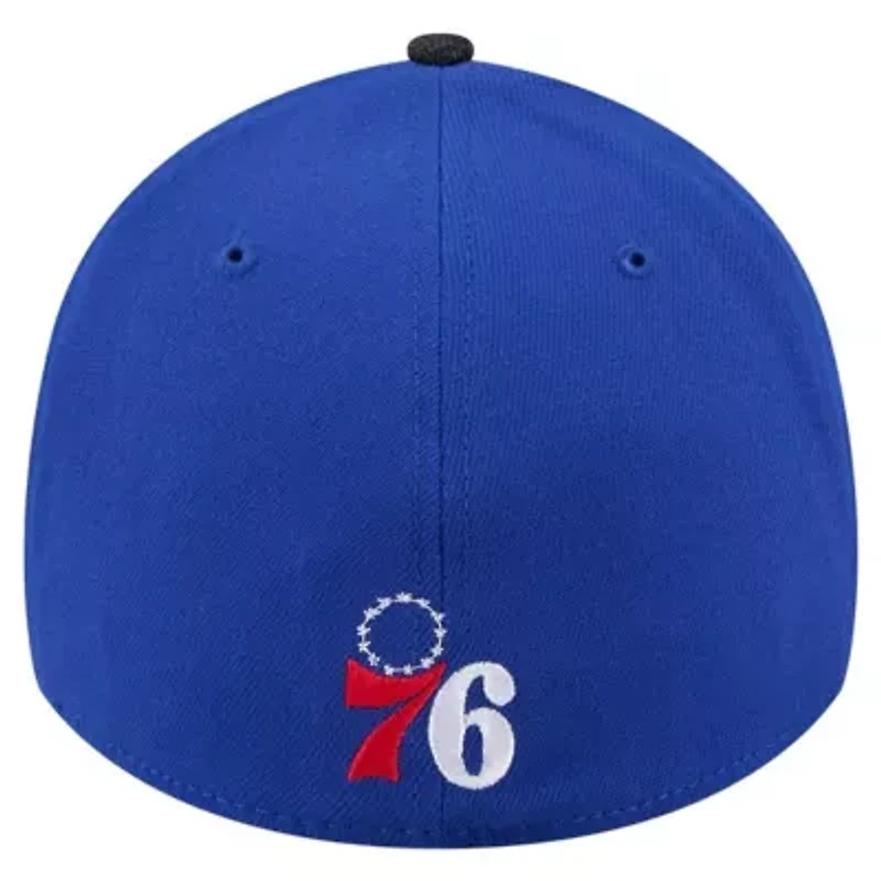 NBA Royal/Black Philadelphia 76ers Sport Night Visor Hit 39THIRTY Flex Hat