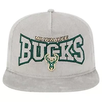 NBA Milwaukee Bucks Throwback Corduroy Golfer Snapback Hat