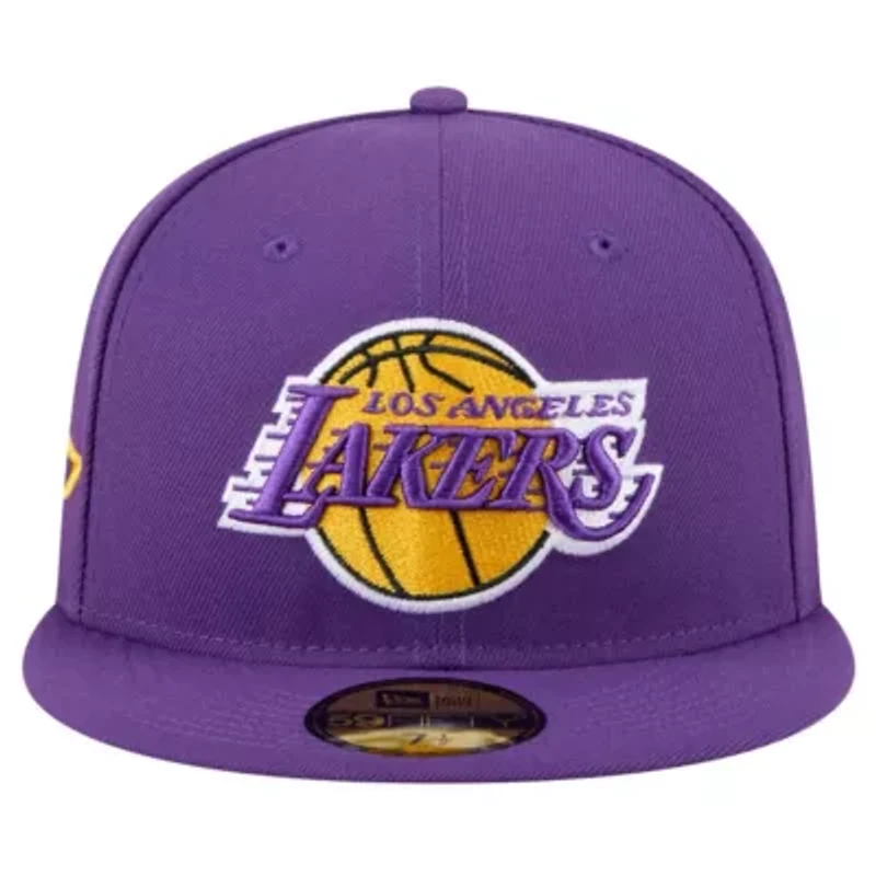 NBA Los Angeles Lakers Throwback Pennant 59FIFTY Fitted Hat