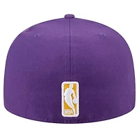 NBA Los Angeles Lakers Throwback Pennant 59FIFTY Fitted Hat