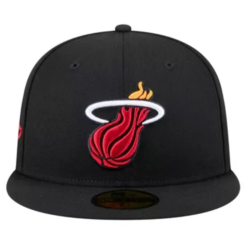 NBA Miami Heat Throwback Pennant 59FIFTY Fitted Hat