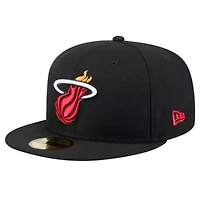 NBA Miami Heat Throwback Pennant 59FIFTY Fitted Hat