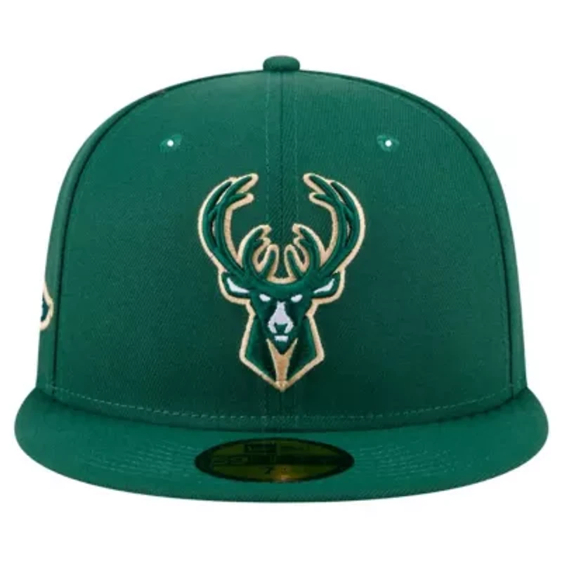 NBA Hunter Milwaukee Bucks Throwback Pennant 59FIFTY Fitted Hat