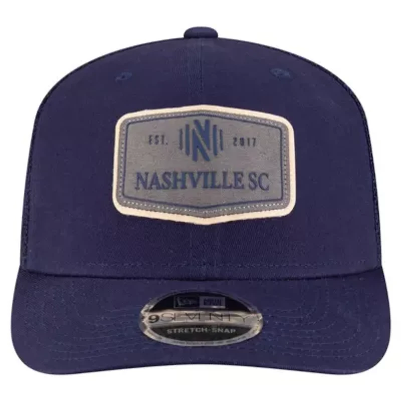 MLS Nashville SC Labeled 9SEVENTY Trucker Stretch-Snap Adjustable Hat